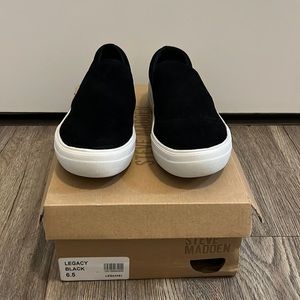 BRAND NEW Steve Madden Legacy Black Slip-on Sneakers
